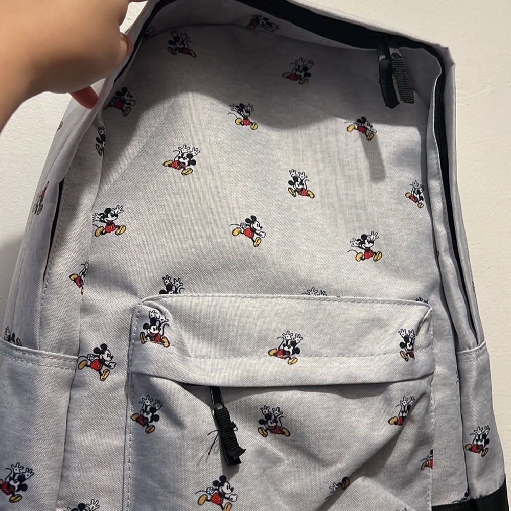 Disney Mickey Mouse Allover Print Backpack NWOT - Picture 4 of 10